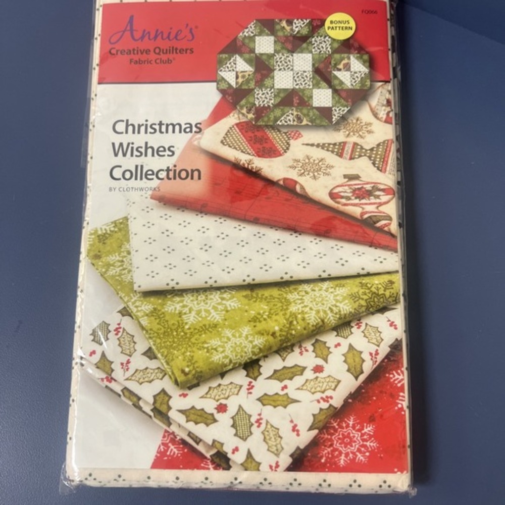 Annie's Holiday Quilters Club Christmas Wishes Collection jubilant‎ Placemat New